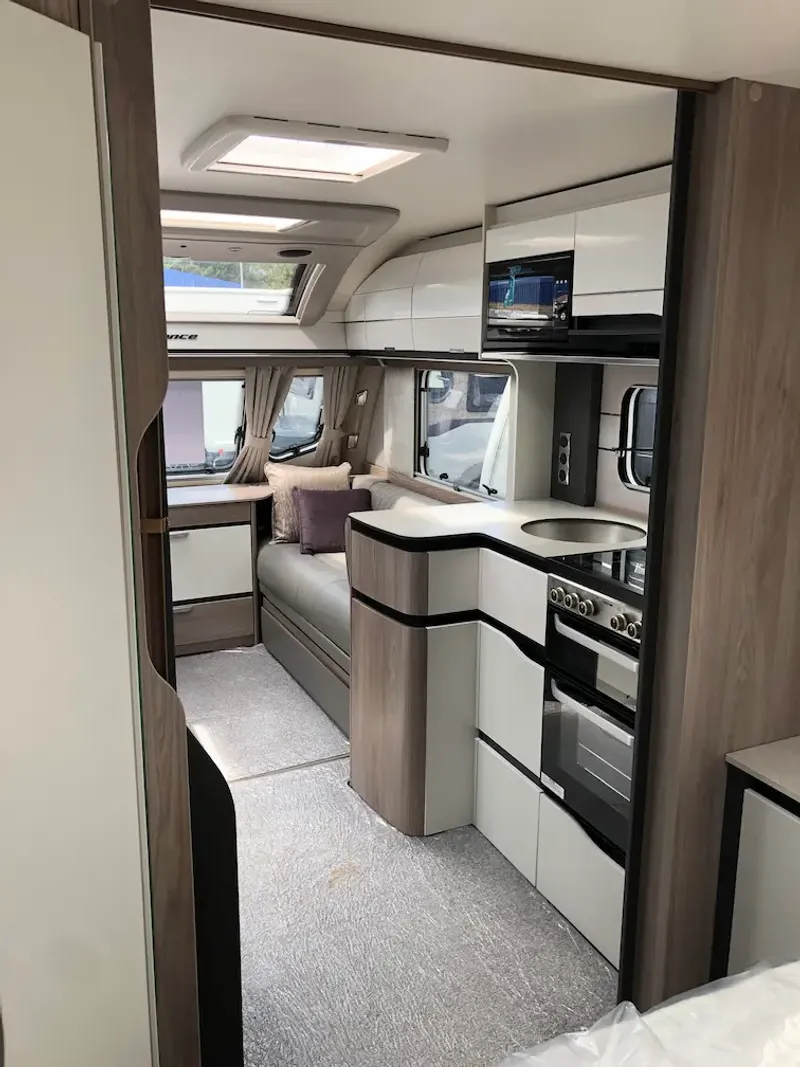 NCC Approved caravan habitation check being carried out in Somerset