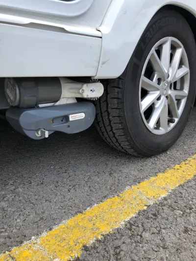 Powrtouch Evolution motor mover fitted to a touring caravan