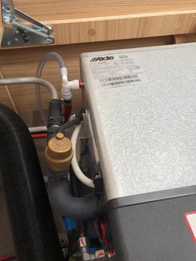 Alde heating system repair and servicing on a caravan in Somerset